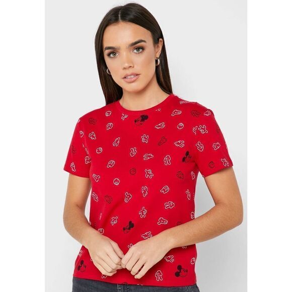 Mango Disney Mickey Mouse T-shirt Organic Cotton New - Picture 1 of 5